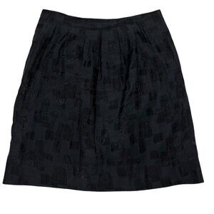 Classiques Entier skirt women's 10 black layered back zip side pockets